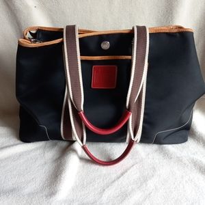 Vintage Coach Hampton Nylon Tote Handbag
